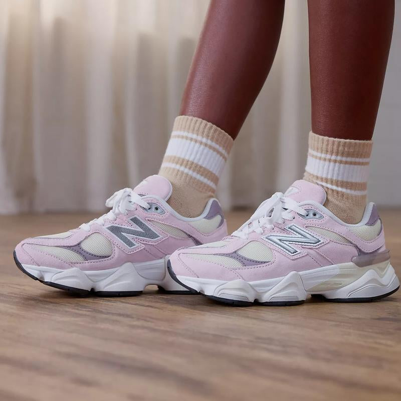 New Balance 9060 Pink and White Fashion Sneakers for Women and GS