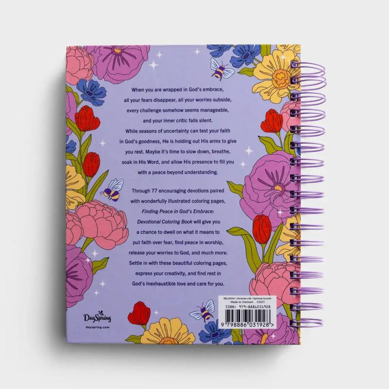 Finding Peace in God’S Embrace – Devotional Coloring Book for Women | Bible Verse Art, Anxiety Relief, Faith Journaling, Christian Gifts - Kiki of DC Styles Store