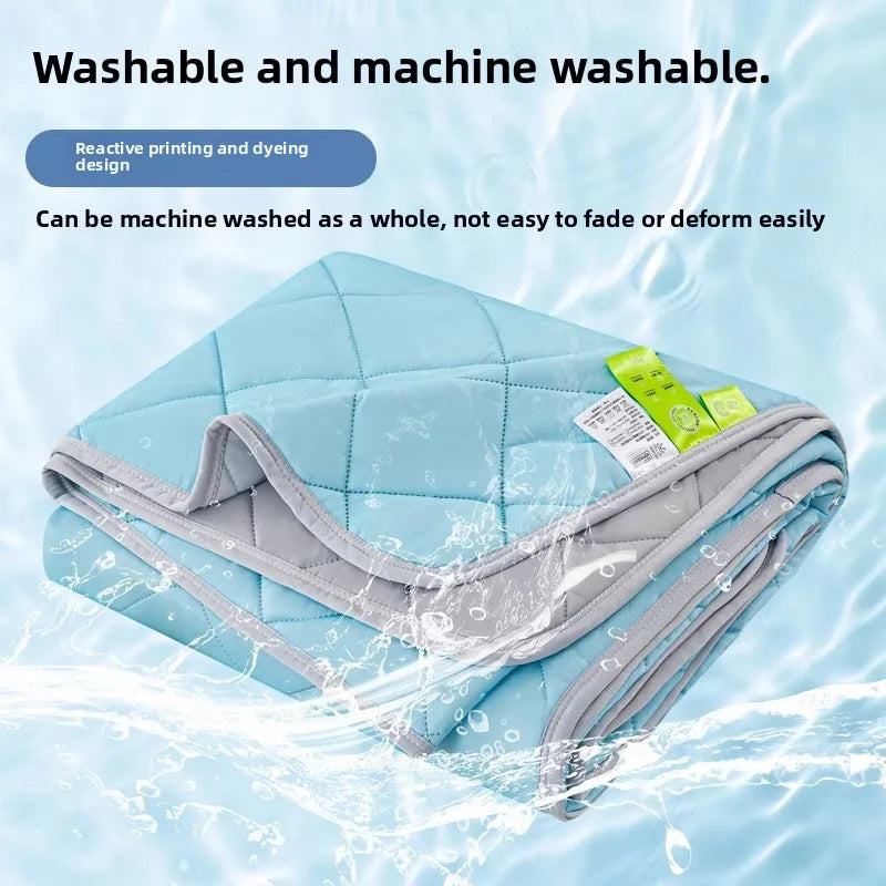 Air Condition Summer Blanket Washable Ice Silk Cold Feeling Quilt Lightweight Breathable Cooling Kids Adults Bedroom Quilts 여름이불