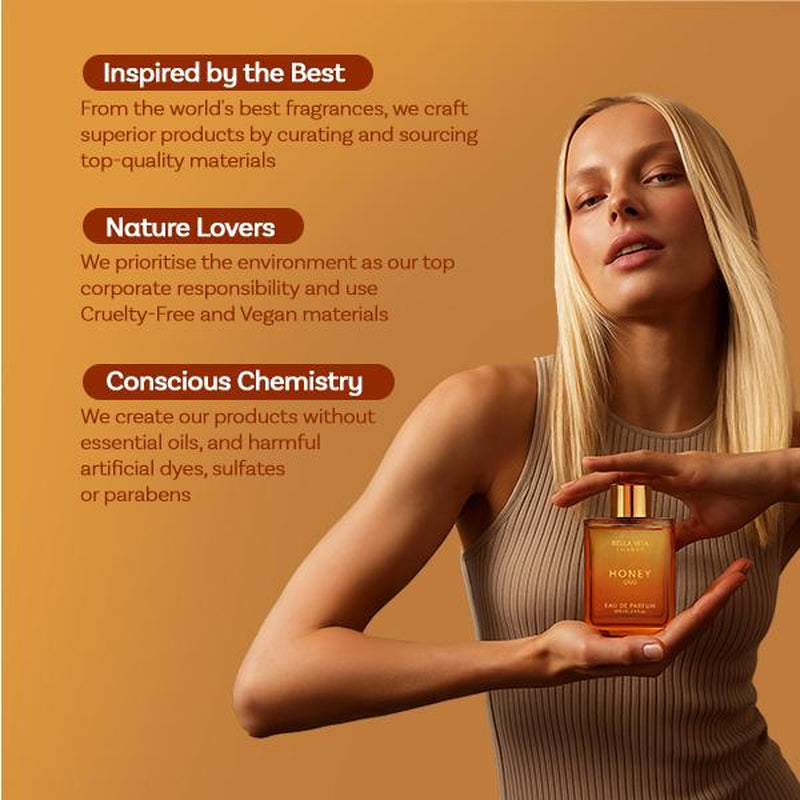 Tangled Temptation by Bellavita Luxury | Honey Oud & Blush | 2X100 Ml Unisex Perfume Set | Long Lasting EDP with Floral, Spicy, Woody & Musky Notes | Patchouli, Vanilla, Bergamot, Red Fruits & Sandalwood | Luxury, Vegan & Cruelty-Free - Kiki of DC Styles Store