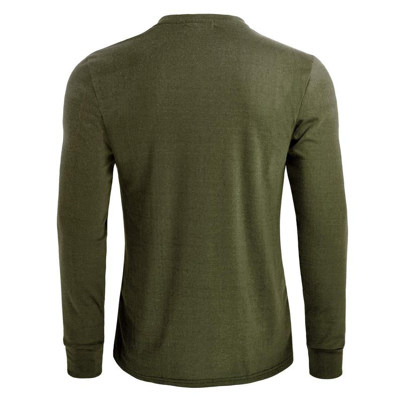 2024 Men'S Cotton Shirts Henley New Design Spring Fall Casual Tshirts Quick Dry Breathable Anit-Wrinkle Full Long Sleeve T-Shrit Tops New Arrival Summer Autumntee D8CT09