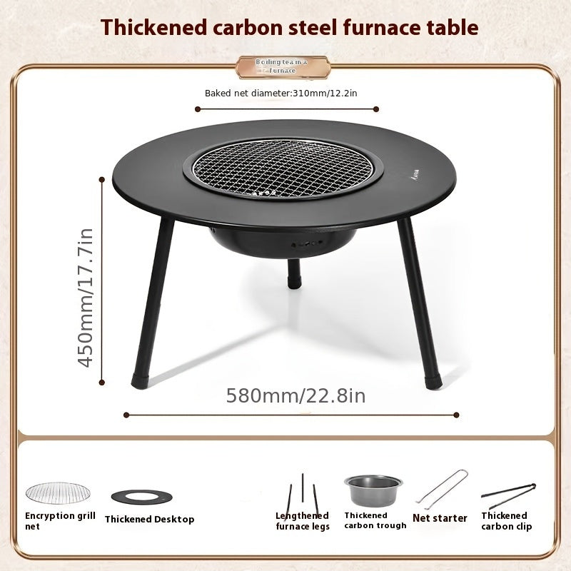 Outdoor Charcoal Grill & Tea Table Set - Kiki of DC Styles Store