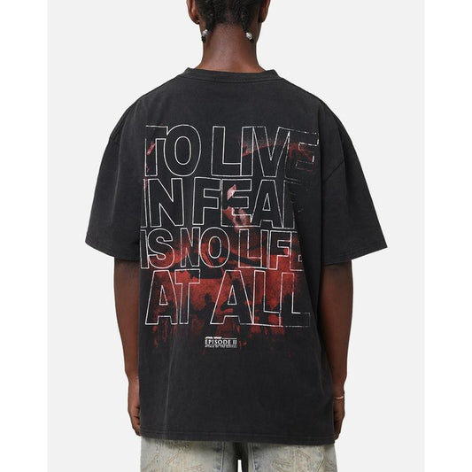 Star Wars Episode II Vintage Black Acid Wash T-Shirt - Kiki of DC Styles Store