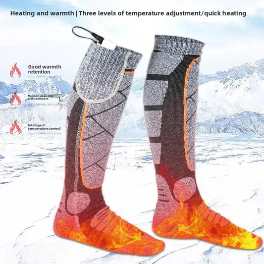 Stay Cozy This Winter with USB Rechargeable Electric Heated Socks - 3 Adjustable Heating Modes for Outdoor Adventures and Daily Comfort!