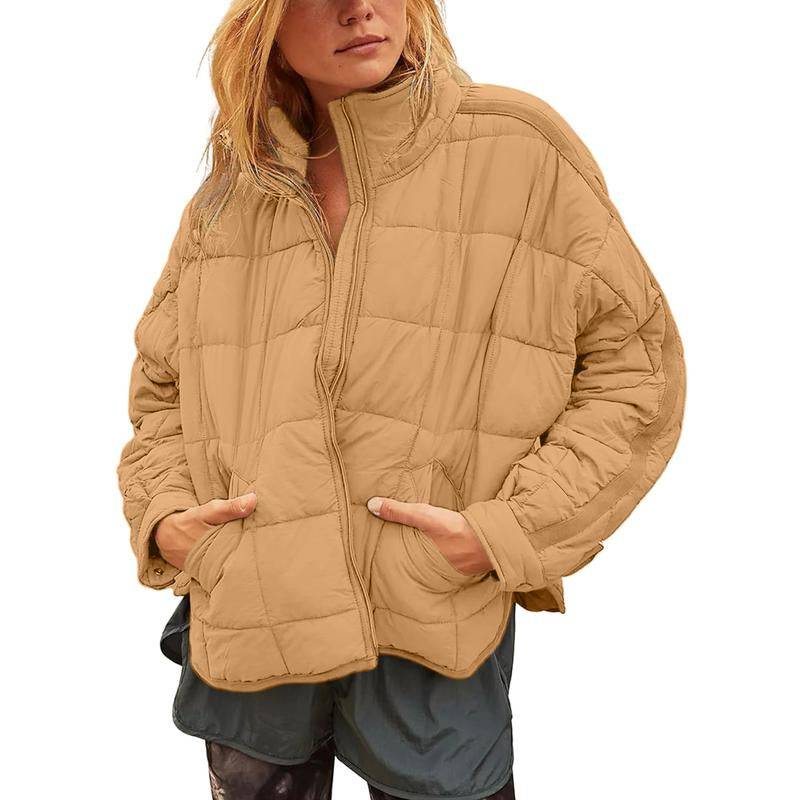 Ommig Women'S Oversized Quilted Lightweight Puffer Jackets Casual Padded Coat with Pockets - Kiki of DC Styles Store