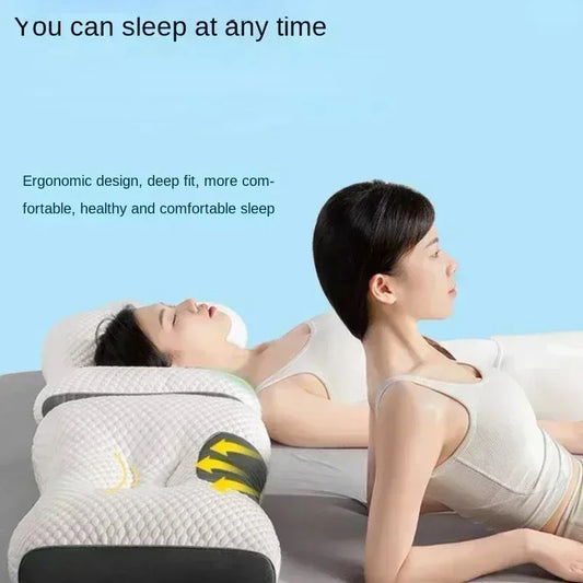 Cervical Orthopedic Neck Pillow Help Sleep And Protect The Pillow Neck Household Soybean Fiber SPA Massage Pillow For Sleeping - Kiki of DC Styles Store