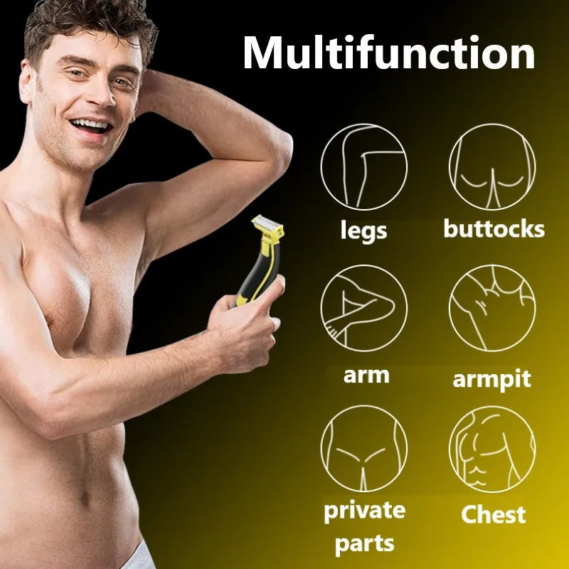 Intimate Haircut Mens Shaver Razor Sensitive Areas Shaving Machine Men Hair Removal Epilator Trimmer for Bikini Body - Kiki of DC Styles Store