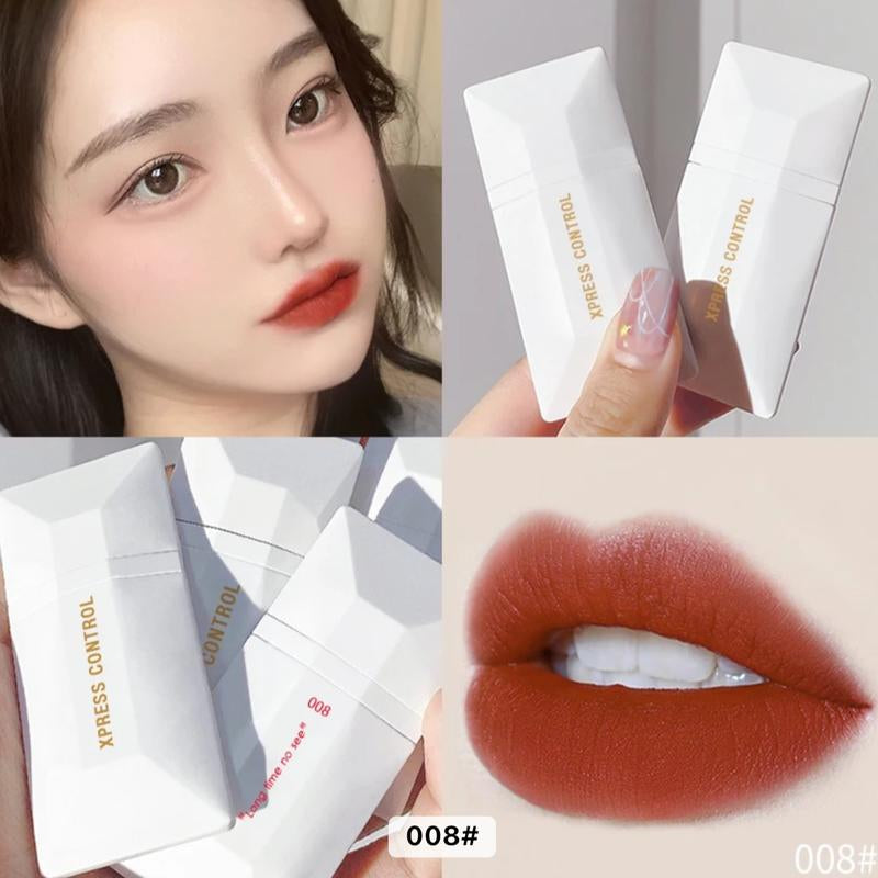 Luxurious Lip Glaze Makeup Set - Long Lasting, Matte Velvet Finish, Waterproof & Non-Smudge Lipsticks in Red, Orange, and Brown Shades - Kiki of DC Styles Store