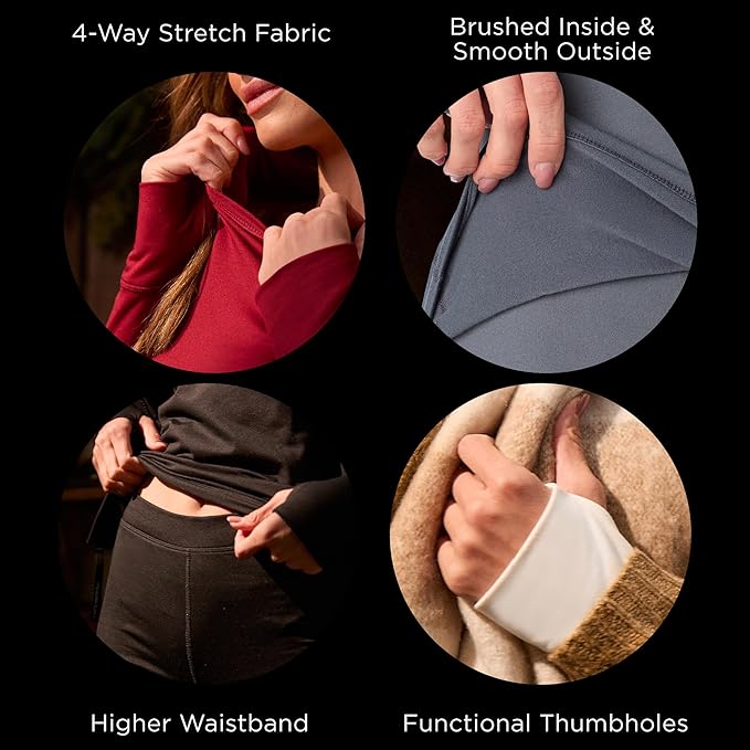 Stay Cozy and Chic with the Cuddl Duds Women's Heavyweight Fleece-Lined Thermal Set - Perfect for Winter Lounging!