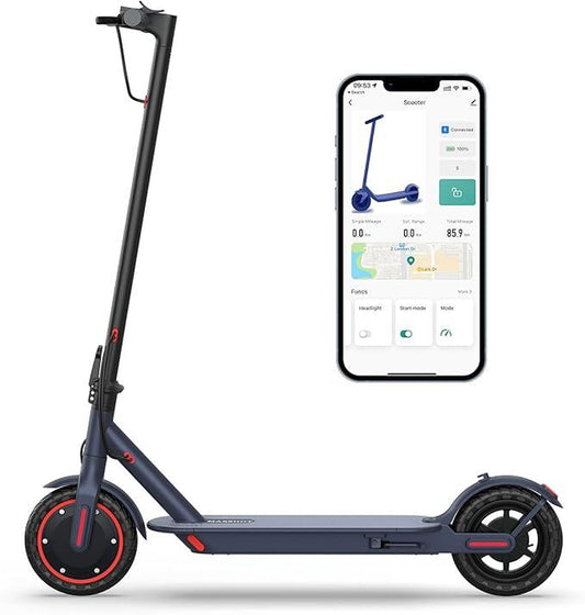 AOPO Electric Scooter for Adults, 350W Motor, Top Speed of 16Mph, 36V/7.8AH Battery, Max Range of 22 Miles, Foldable E-Scooter for Adults, Equipped with App Control and Dual Braking System. Portable Folding - Kiki of DC Styles Store
