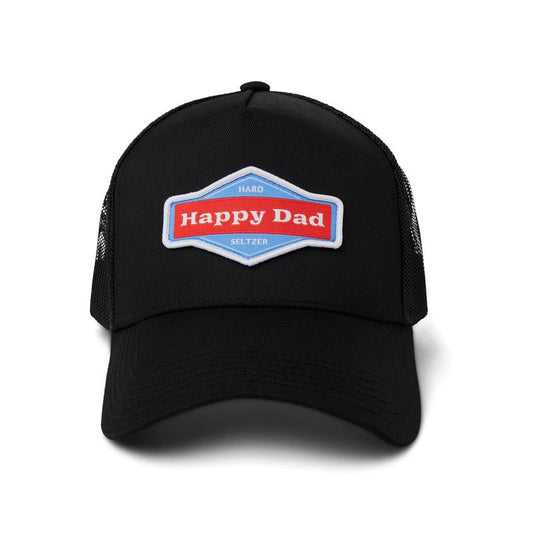 Stylish Black Happy Dad Trucker Hat - Perfect for All Dads! - Kiki of DC Styles Store