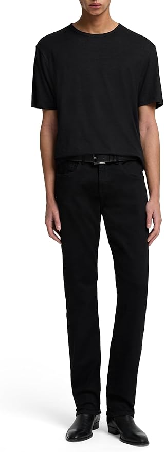 7 For All Mankind Men’s Straight Fit Jeans - Premium Black Onyx Denim Amazon