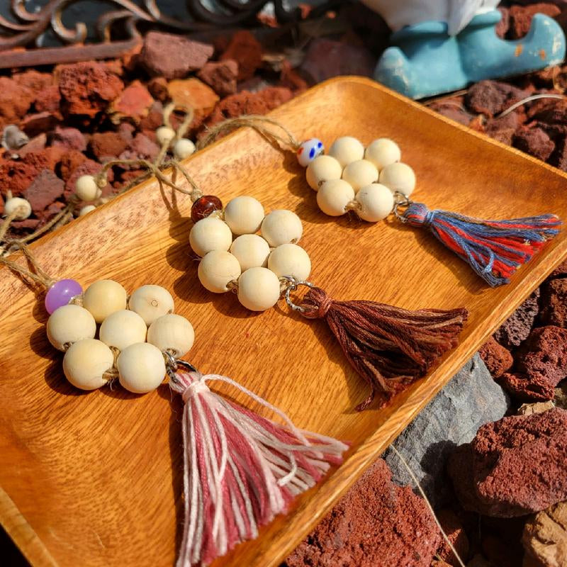 Reusable Oil Diffuser || Flower || Wooden Beads - Kiki of DC Styles Store