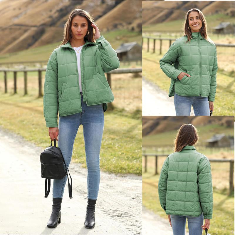 Ommig Women'S Oversized Quilted Lightweight Puffer Jackets Casual Padded Coat with Pockets - Kiki of DC Styles Store