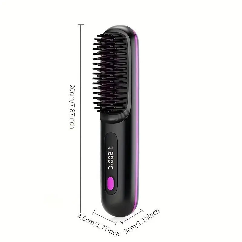 Experience Effortless Styling with the 2026 Upgraded Portable Hair Straightening Comb - USB Rechargeable & Wireless for Ultimate Convenience