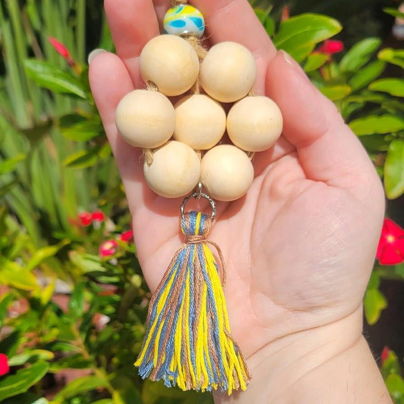 Reusable Oil Diffuser || Flower || Wooden Beads - Kiki of DC Styles Store