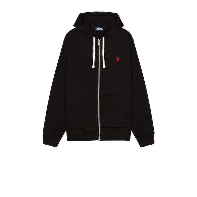 Elevate Your Comfort with the Polo Ralph Lauren Unisex Black Fleece Full-Zip Hoodie - The Perfect Blend of Style and Functionality