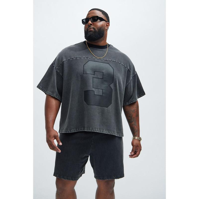 Kyle Black Wash Oversized Tee - Ultimate Comfort & Style