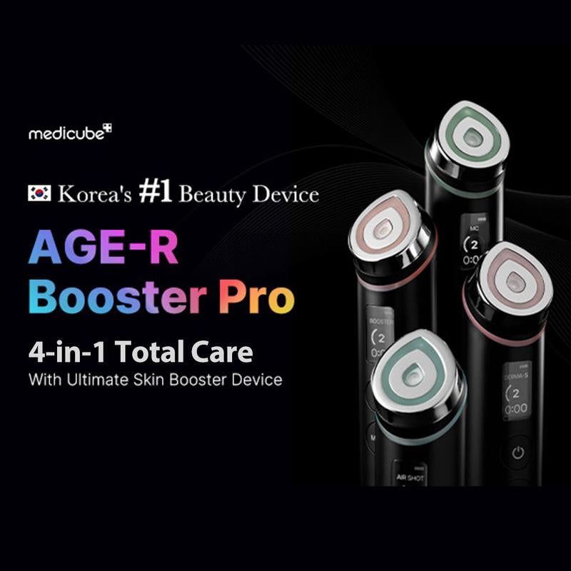 [Medicube Official] AGE-R Booster Pro - PINK (New) / Black ㅣKbeauty Viral Glass Glow Device for Glowy Glass Skin Facial Comfort - Kiki of DC Styles Store