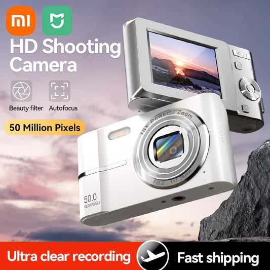 Xiaomi Mini 4K Digital Camera 50MP 16X Child Camera Outdoor Anti-Shake Digital Camera Flash Light Video Recorder Small Camcorder - Kiki of DC Styles Store