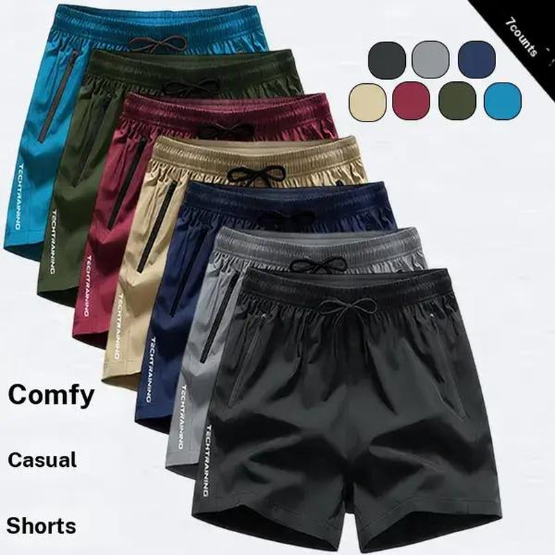 Men's 7-Pack Quick-Dry Athletic Shorts - Versatile and Stylish for All Your Outdoor Adventures