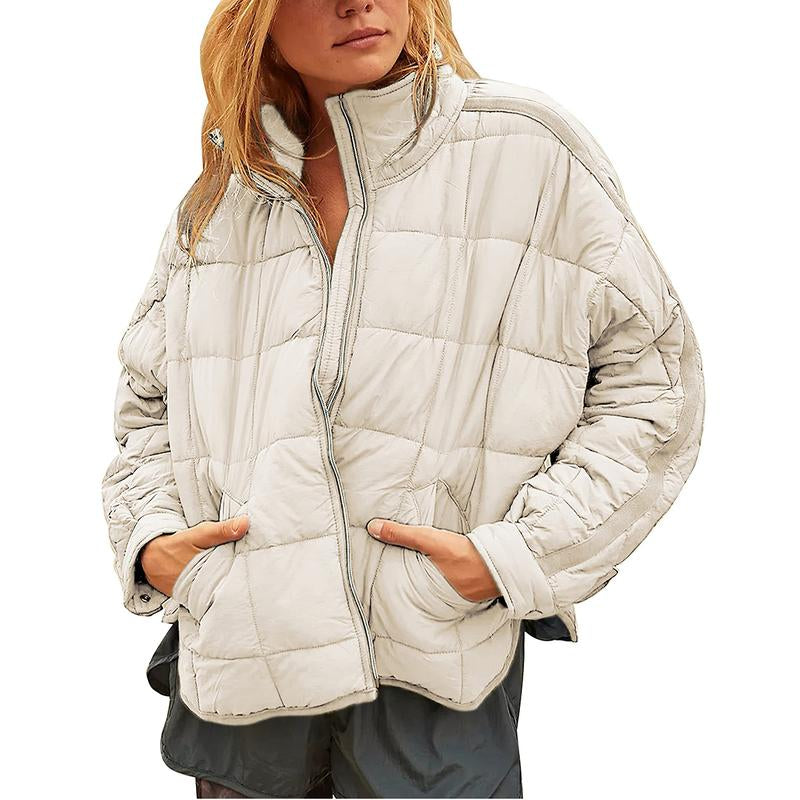 Ommig Women'S Oversized Quilted Lightweight Puffer Jackets Casual Padded Coat with Pockets - Kiki of DC Styles Store