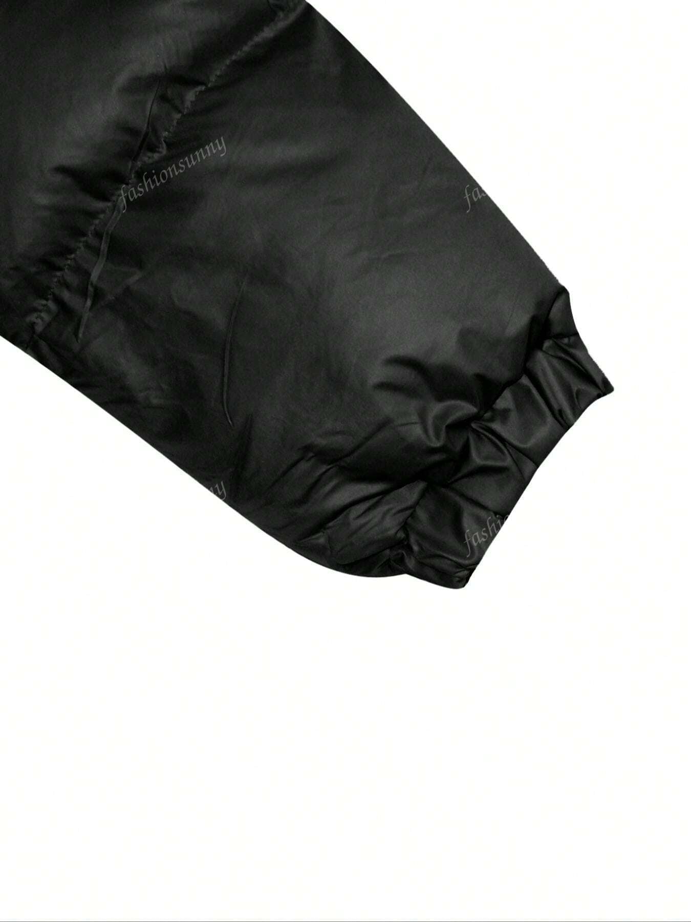 Women European & American Style Short Collar Zip-Up Warm Jacket