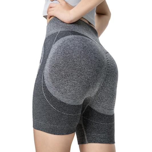 SUOVADUN DK001 Workout Gym Shorts, High Waisted Butt Lifting Scrunch Butt Seamless Booty Shorts Slim Tummy Control Stretchy Activewear Pants Yoga Clothes - Kiki of DC Styles Store