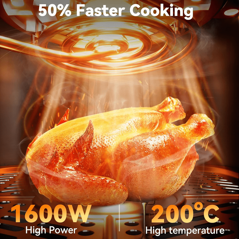 Stainless Air Fryer with Digital Touch Screen - Kiki of DC Styles Store