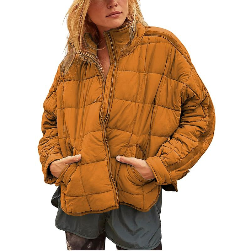 Ommig Women'S Oversized Quilted Lightweight Puffer Jackets Casual Padded Coat with Pockets - Kiki of DC Styles Store