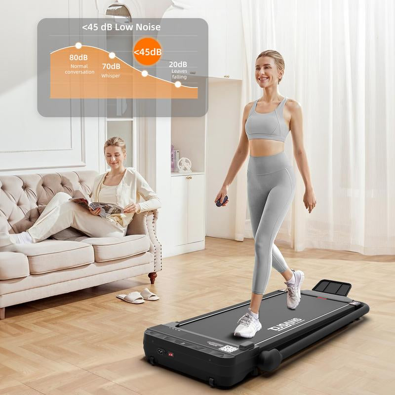 Walking Pad under Desk Treadmill with Incline，Portable Small Treadmills for Home and Office，2.5 HP Motor Super Quiet Brushless Motorized Walking Jogging Running Machine with Remote Control - Kiki of DC Styles Store