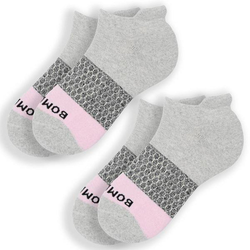 3-5 Pack Bombas Tri-Block Honeycomb Ankle Support Solid Socks for Women, Men / Multi Colors Unisex Running Socks, Seamless Toe, Compression Socks