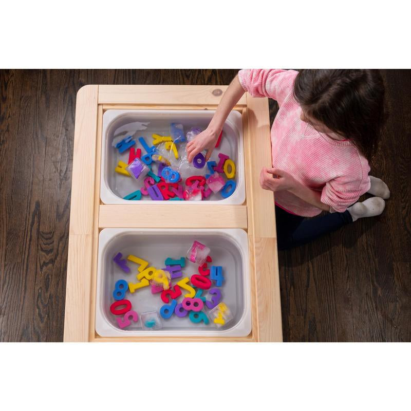 Domino & Juliette ABC Find & Fit Silicone Puzzle for Toddlers & Kids – Play & Learn with ABC Wooden and Silicone Toddler Puzzle Set with Storage Bag for Fine Motor Skills & Visual Perception Development - Preschool Learning Activity - Kiki of DC Styles Store