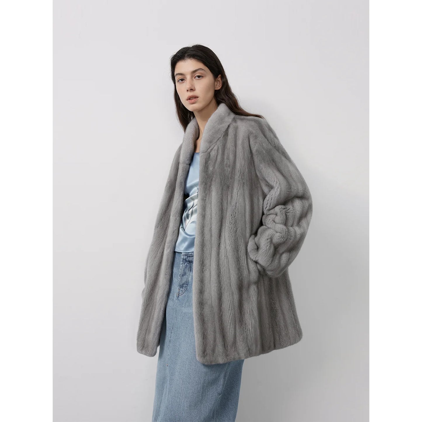Meteor Variations Sable Fur Coat Women