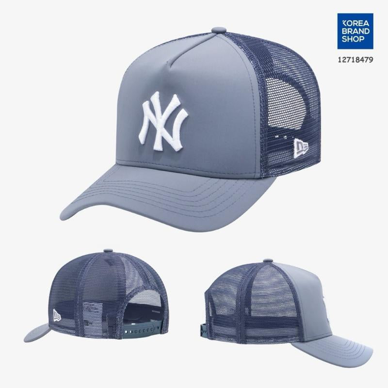 New Era NY 9FORTY Adjustable Baseball Hat for Men and Women - Soft Breathable Cotton, All-Season Wear, Metal Buckle Closure, Made in the USA