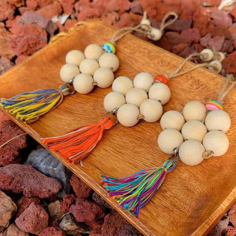 Reusable Oil Diffuser || Flower || Wooden Beads - Kiki of DC Styles Store