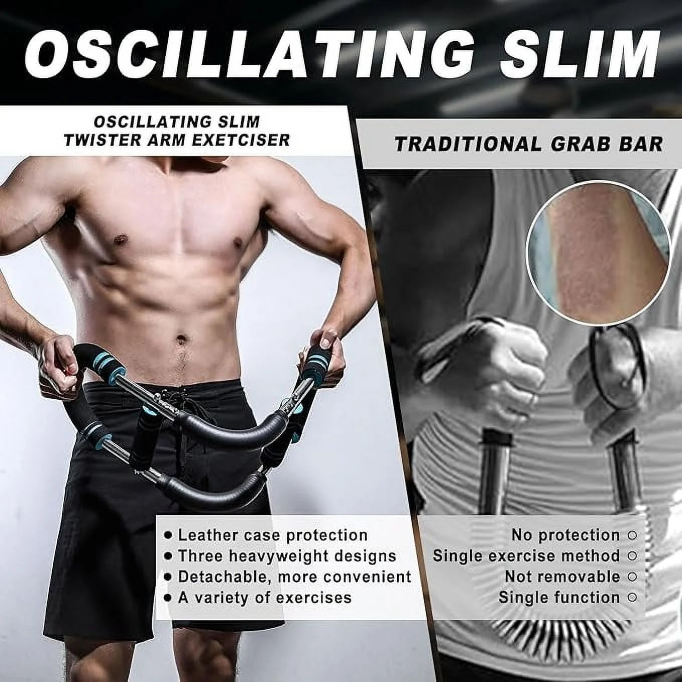 The Ultimate Arm Trainer. Adjustable Chest Expander, Arm Exerciser. Shoulder Muscle Training Fitness Equipment, Upper Body Strength Training Machine. Portable Spring Fitness Equipment.