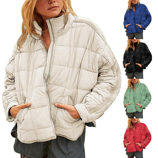 Ommig Women'S Oversized Quilted Lightweight Puffer Jackets Casual Padded Coat with Pockets - Kiki of DC Styles Store