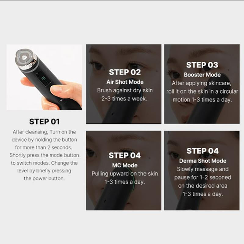 [Medicube Official] AGE-R Booster Pro - PINK (New) / Black ㅣKbeauty Viral Glass Glow Device for Glowy Glass Skin Facial Comfort - Kiki of DC Styles Store