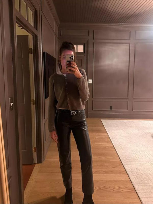 Autumn Women'S Buttoned Casual Knit Cardigan, Cozy Long Sleeve Open Front Sweater, Trendy Style Outerwear for Fall Fashion, Knitwear - Kiki of DC Styles Store