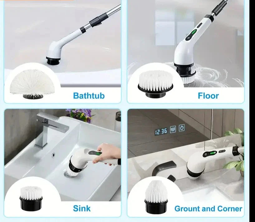 Electric Rotary Floor Scrubber with Replaceable Brush Heads - Kiki of DC Styles Store
