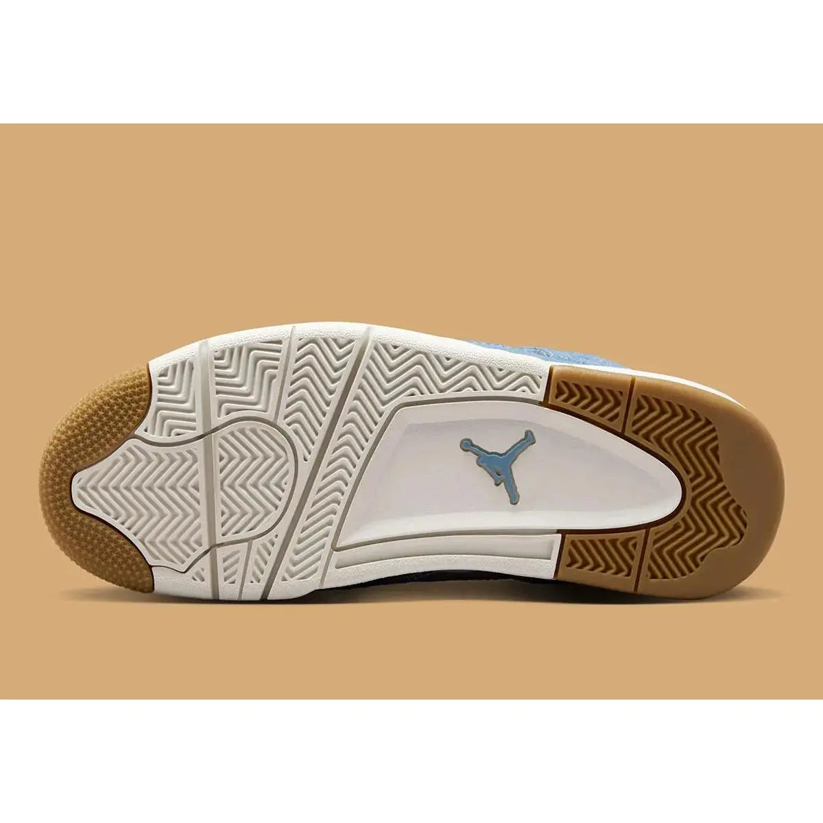 Elevate Your Style with Women's Air Jordan 4 Denim Sneakers - Trendy Blue Jean Design for Fashion-Forward Athletes
