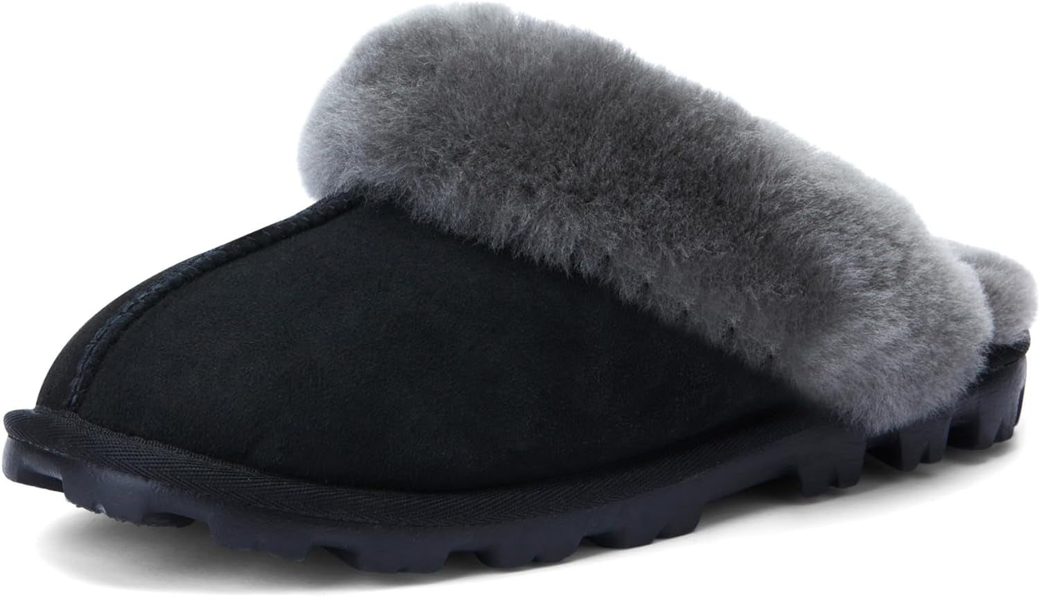Women'S Genuine Australian Sheepskin Slippers, 100% Shearling, 8Mm Memory-Foam, Hard Bottom Slipper