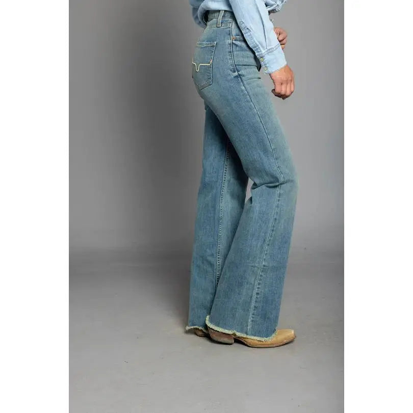 Kimes Olivia Lightweight Wide Leg Jeans - Effortless Comfort for Everyday Casual Style