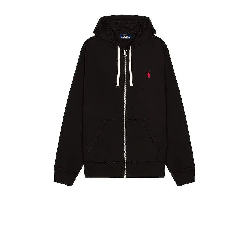 Elevate Your Comfort with the Polo Ralph Lauren Unisex Black Fleece Full-Zip Hoodie - The Perfect Blend of Style and Functionality