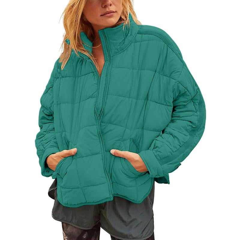 Ommig Women'S Oversized Quilted Lightweight Puffer Jackets Casual Padded Coat with Pockets - Kiki of DC Styles Store