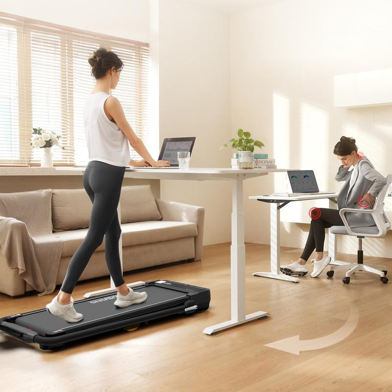 Walking Pad under Desk Treadmill with Incline，Portable Small Treadmills for Home and Office，2.5 HP Motor Super Quiet Brushless Motorized Walking Jogging Running Machine with Remote Control - Kiki of DC Styles Store