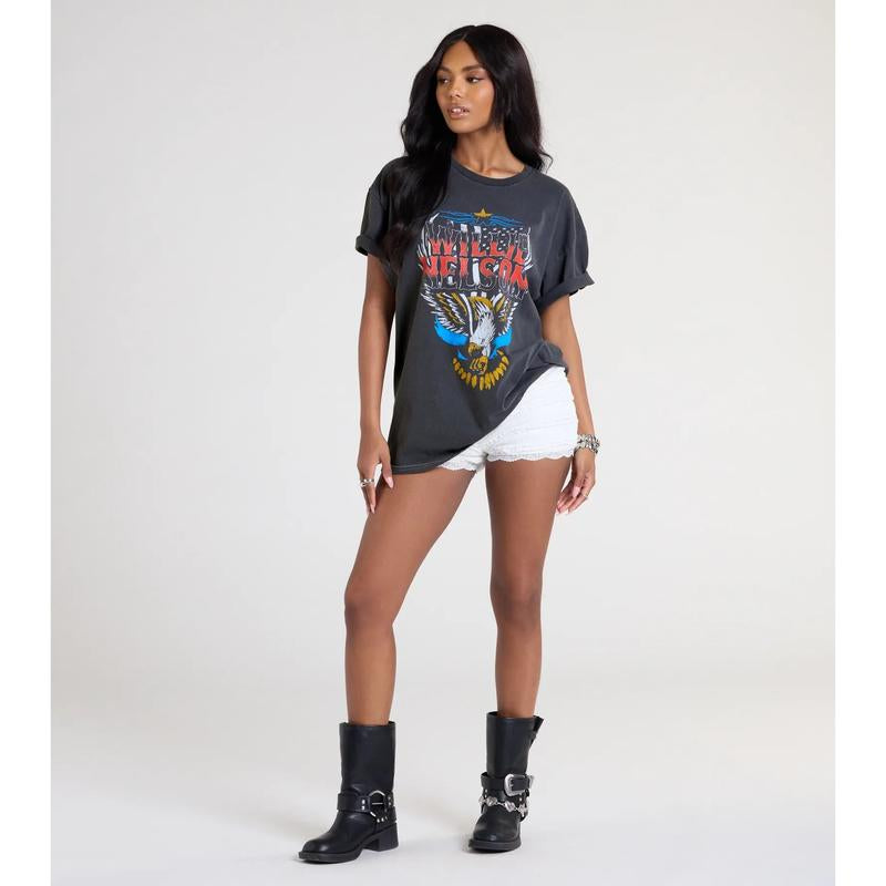 Willie Nelson Graphic Oversized Tee