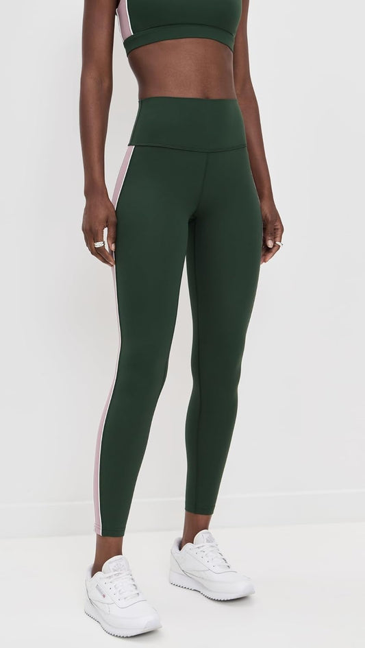 Elevate Your Workout with Women's Margot Rigor High Waist Leggings - Military/Blush