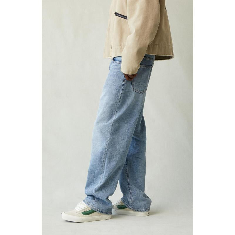 Pacsun Men's Dylan Relaxed Fit Jeans in Medium Indigo